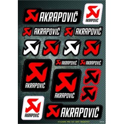ΑΥΤΟΚΟΛΛΗΤΟ ΚΑΡΤΕΛΑ AKRAPOVIC ΣΕΤ