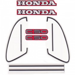ΑΥΤΟΚΟΛΛΗΤΑ ΓΙΑ HONDA C-50C ΚΟΚΚΙΝΟ ΣΕΤ