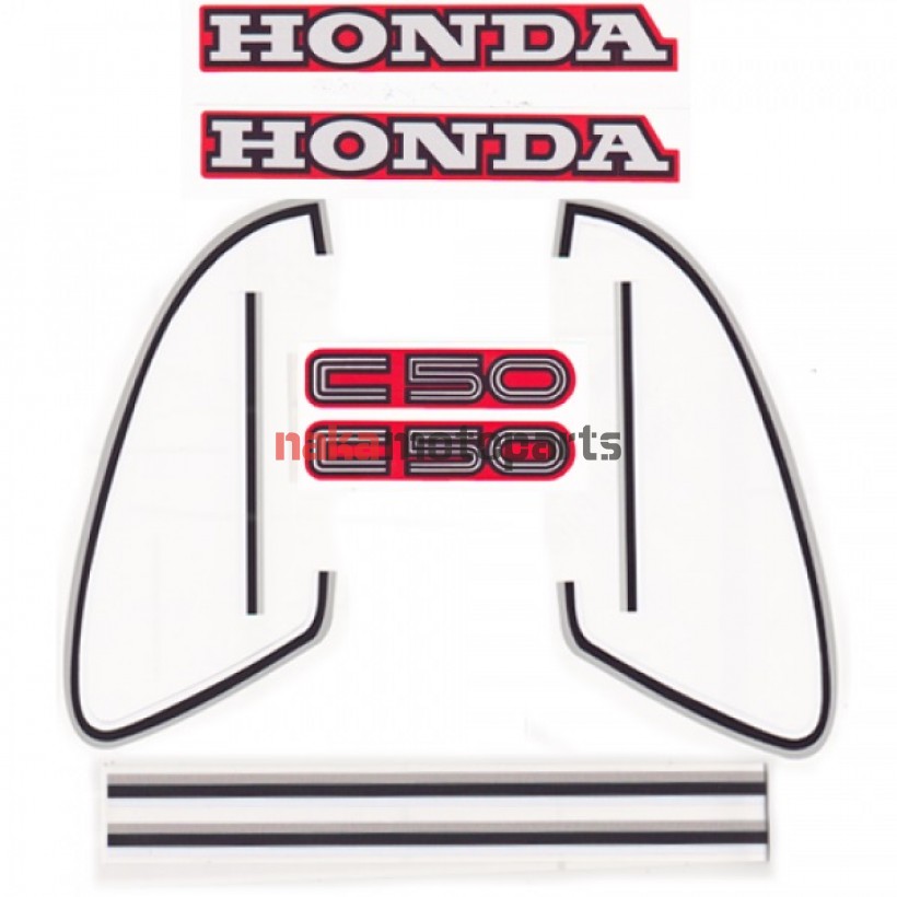 ΑΥΤΟΚΟΛΛΗΤΑ ΓΙΑ HONDA C-50C ΚΟΚΚΙΝΟ ΣΕΤ