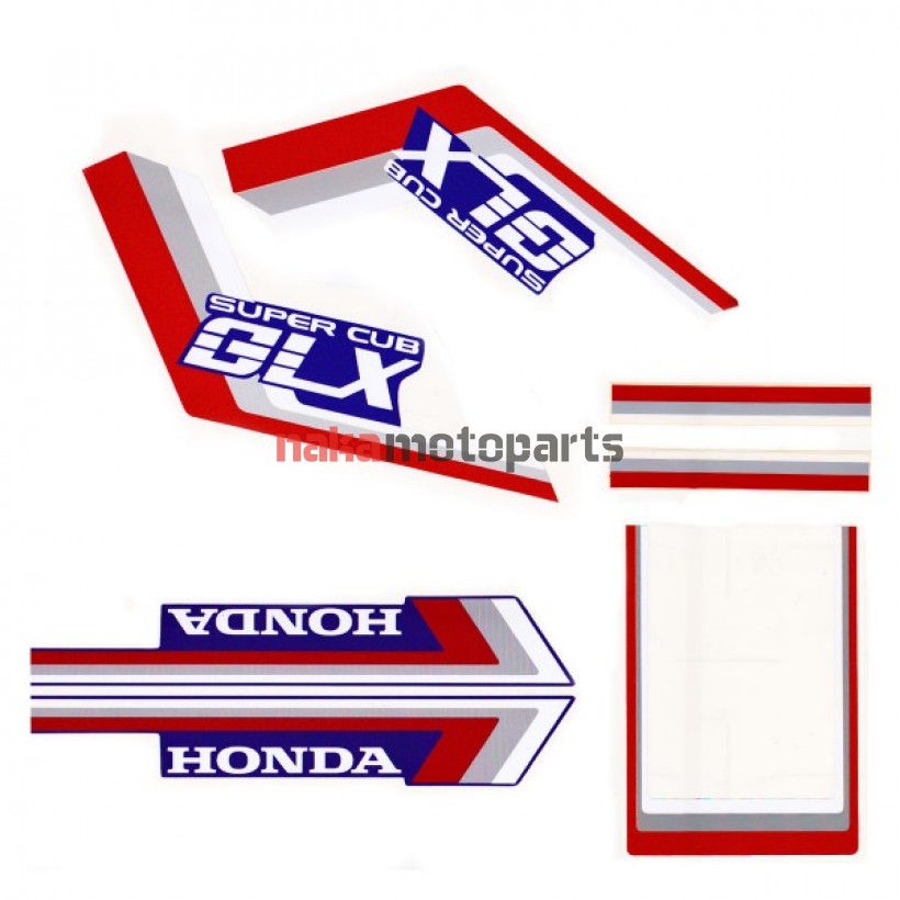 ΑΥΤΟΚΟΛΛΗΤΑ ΓΙΑ HONDA GLX ΚΟΚΚΙΝΑ-ΑΣΠΡΑ ΣΕΤ