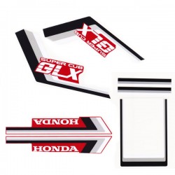 ΑΥΤΟΚΟΛΛΗΤΑ ΓΙΑ HONDA GLX ΜΑΥΡΟ-ΑΣΗΜΙ-ΑΣΠΡΟ ΣΕΤ