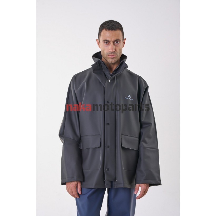 ΑΔΙΑΒΡΟΧΟ ΜΠΟΥΦΑΝ ANORAK STREET LONG ΜΑΥΡΟ