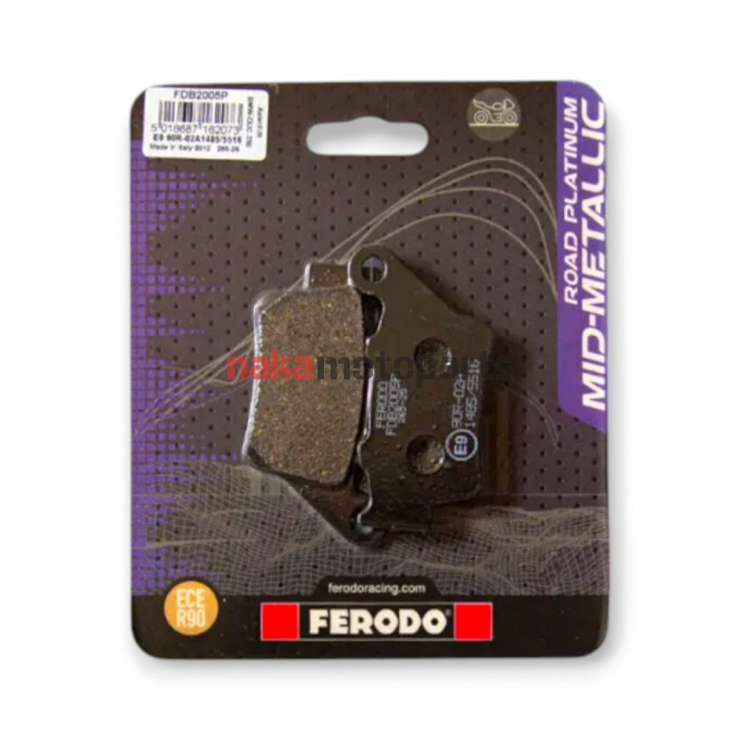 ΤΑΚΑΚΙΑ ΟΠΙΣΘΙΑ PEGASO (05-09) / F 650/800 GS / XT 660X/R / XT 660Z TENERE (08-13) / NX 650 (97-01) FA208/213 FERODO PLATINUM FDB2005P
