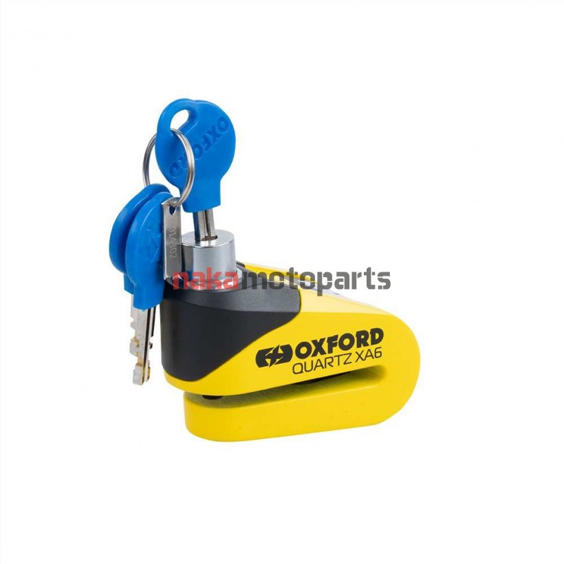 ΚΛΕΙΔΑΡΙΑ ΔΙΣΚΟΦΡΕΝΟΥ OXFORD LK215 QUARTZ XA6 6mm ΚΙΤΡΙΝΗ-ΜΑΥΡΗ ΜΕ ΣΥΝΑΓΕΡΜΟ