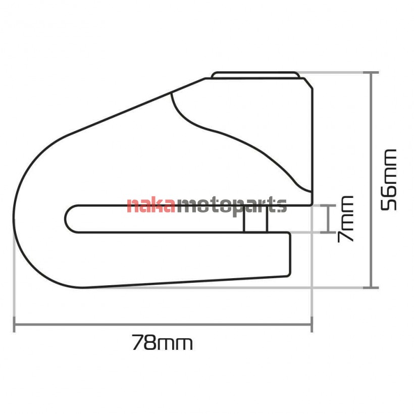 ΚΛΕΙΔΑΡΙΑ ΔΙΣΚΟΦΡΕΝΟΥ OXFORD LK215 QUARTZ XA6 6mm ΚΙΤΡΙΝΗ-ΜΑΥΡΗ ΜΕ ΣΥΝΑΓΕΡΜΟ