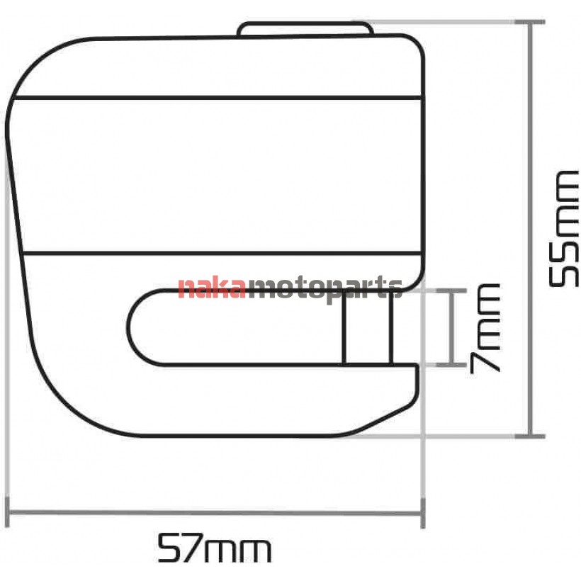 ΚΛΕΙΔΑΡΙΑ ΔΙΣΚΟΦΡΕΝΟΥ OXFORD LK213 MICRO XA5 5,5mm ΚΙΤΡΙΝΗ ΜΕ ΣΥΝΑΓΕΡΜΟ