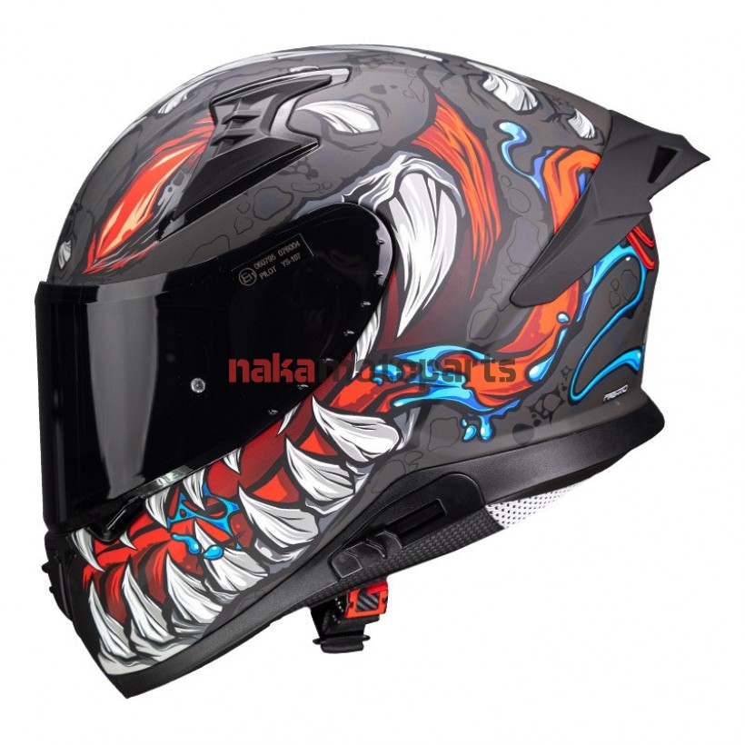 ΚΡΑΝΟΣ PILOT FULLFACE SNAKE SV REPTILE-X ΤΙΤΑΝΙΟ ΜΑΤ + ΦΙΜΕ ΖΕΛΑΤΙΝΑ