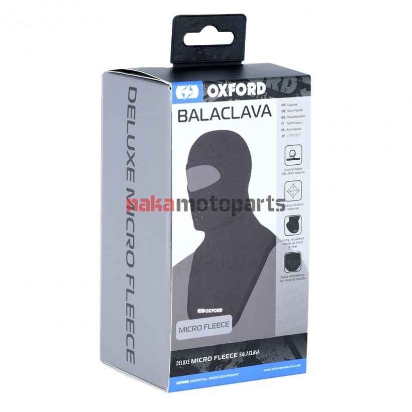 ΜΠΑΛΑΚΛΑΒΑ FULLFACE OXFORD DELUXE MICRO FLEECE ΜΑΥΡΗ CA035