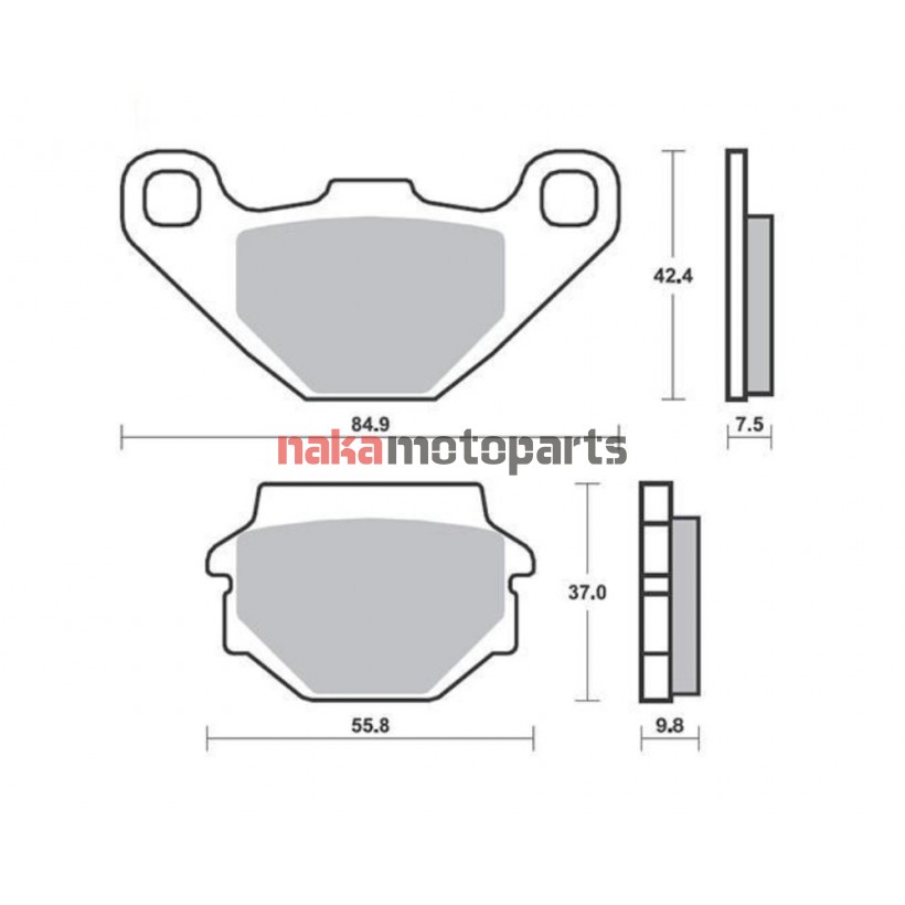 ΤΑΚΑΚΙΑ ΕΜΠΡΟΣΘΙΑ VISA-R 50 / 110 / KLR 250 / 600 / GN 125 (94-00) FA067 SUPREMA