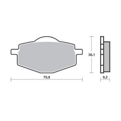 ΤΑΚΑΚΙΑ ΟΠΙΣΘΙΑ XT 600Z TENERE (88-91) / XTZ 660 TENERE (91-98) / XT 600E (90-03) / DT 125R (88-03) FA101 SUPREMA