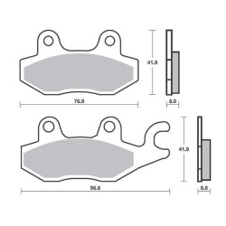 ΤΑΚΑΚΙΑ ΕΜΠΡΟΣΘΙΑ AX-1 / NX 250 DOMINATOR FA125 SUPREMA