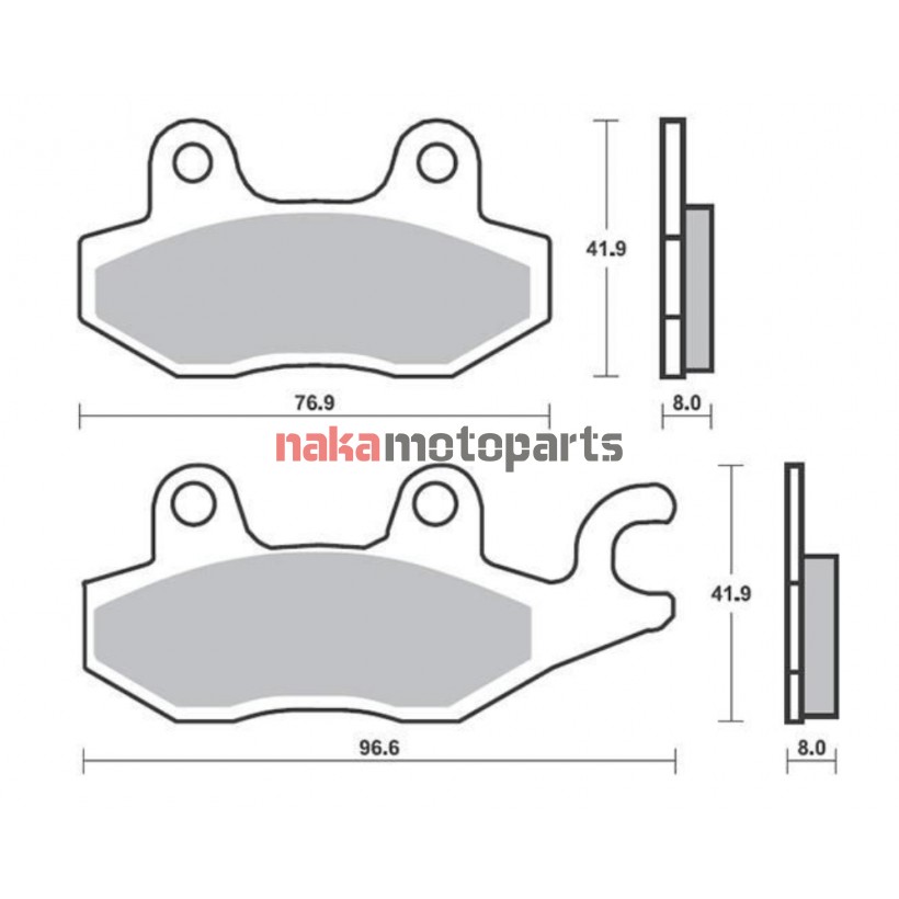 ΤΑΚΑΚΙΑ ΕΜΠΡΟΣΘΙΑ AX-1 / NX 250 DOMINATOR FA125 SUPREMA