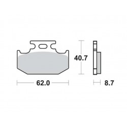 ΤΑΚΑΚΙΑ ΟΠΙΣΘΙΑ XT 225 SEROW (93-04) FA152 SUPREMA