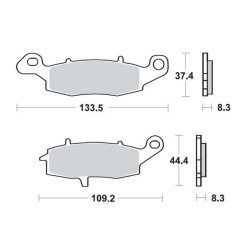 ΤΑΚΑΚΙΑ ΕΜΠΡΟΣΘΙΑ ΔΕΞΙΑ KLE 650 VERSYS (07-13) / Z 750 (04-06) / DL 650 / 1000 V-STROM / GSF 600 (00-04) / 650 (05-06) BANDIT FA231 SUPREMA