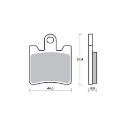 ΤΑΚΑΚΙΑ ΕΜΠΡΟΣΘΙΑ BURGMAN 250 (98-06) / 400 (01-06) / GTS 300 EVO (09-13) FA283 SUPREMA