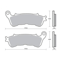 ΤΑΚΑΚΙΑ ΕΜΠΡΟΣΘΙΑ SH 300 / CB 600F HORNET (07-13) / CBF 600 (07-12) / 1000 ΜΕ ABS (06-13) / XLV 1000 VARADERO (03-12) FA388 SUPREMA