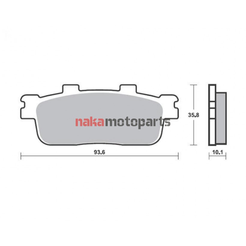 ΤΑΚΑΚΙΑ ΟΠΙΣΘΙΑ GTS 125/250/300 / HD 125 EVO (08-11) / 200 / JOYRIDE 125 (05-13) / 200 / JOYMAX 250 / 300 EVO / XCITING 250/300 FA427 SUPREMA