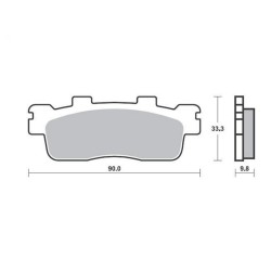 ΤΑΚΑΚΙΑ ΟΠΙΣΘΙΑ PEOPLE GTI 200 / 300 (10-13) / DOWNTOWN 300i (10-13) FA498 SUPREMA