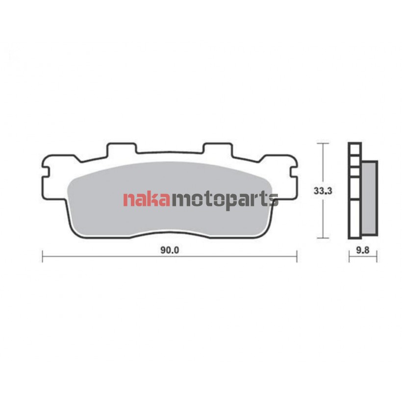 ΤΑΚΑΚΙΑ ΟΠΙΣΘΙΑ PEOPLE GTI 200 / 300 (10-13) / DOWNTOWN 300i (10-13) FA498 SUPREMA